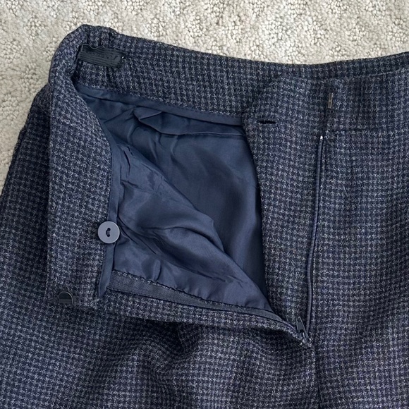 Liz Claiborne 100% Wool Pleated Tweed Trousers/Pants 10 Classic Office Workwear - Picture 12 of 16